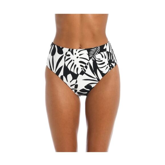 Sunshine 79 Black/White Optic Tropic High Waist Swim Bottoms (New)
